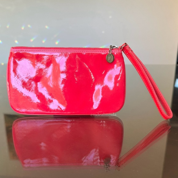 Swarovski Crystal Neon Pink Wristlet Purse Wallet Handbag Clutch - Picture 3 of 8